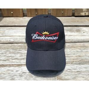 Budweiser Beer Logo Black Hat Cap